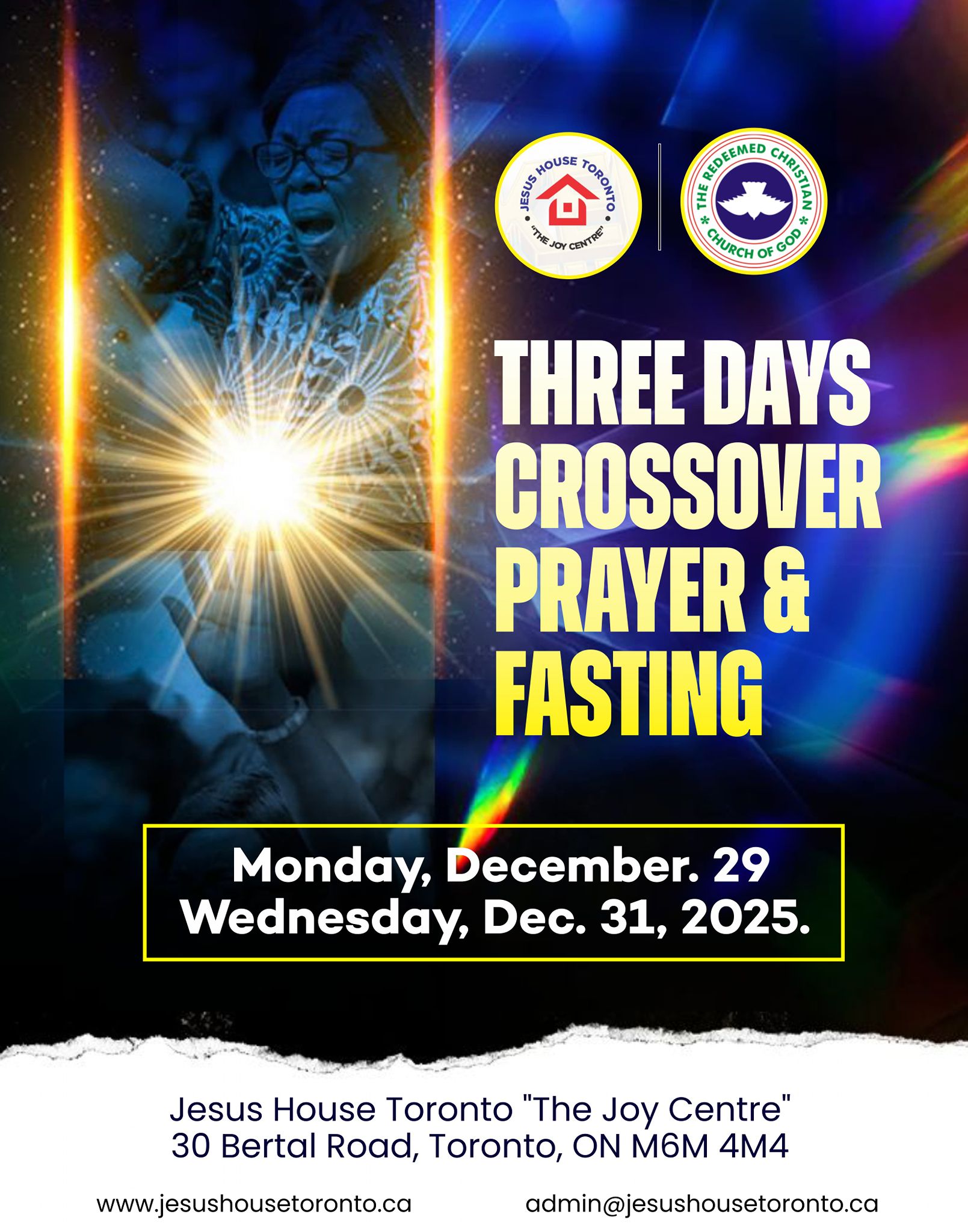 Three Days Crossover Prayer and Fasting